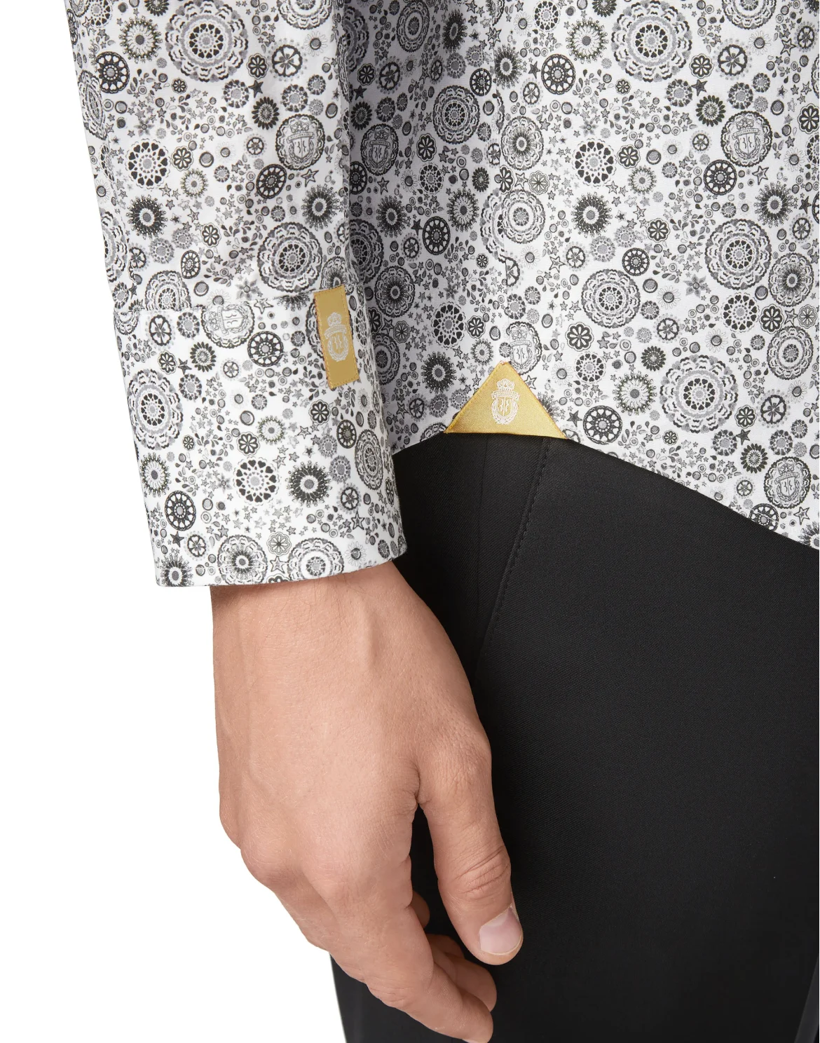 Shirt Silver Cut LS/Milano/Multi/ Original, цвет: Черный
