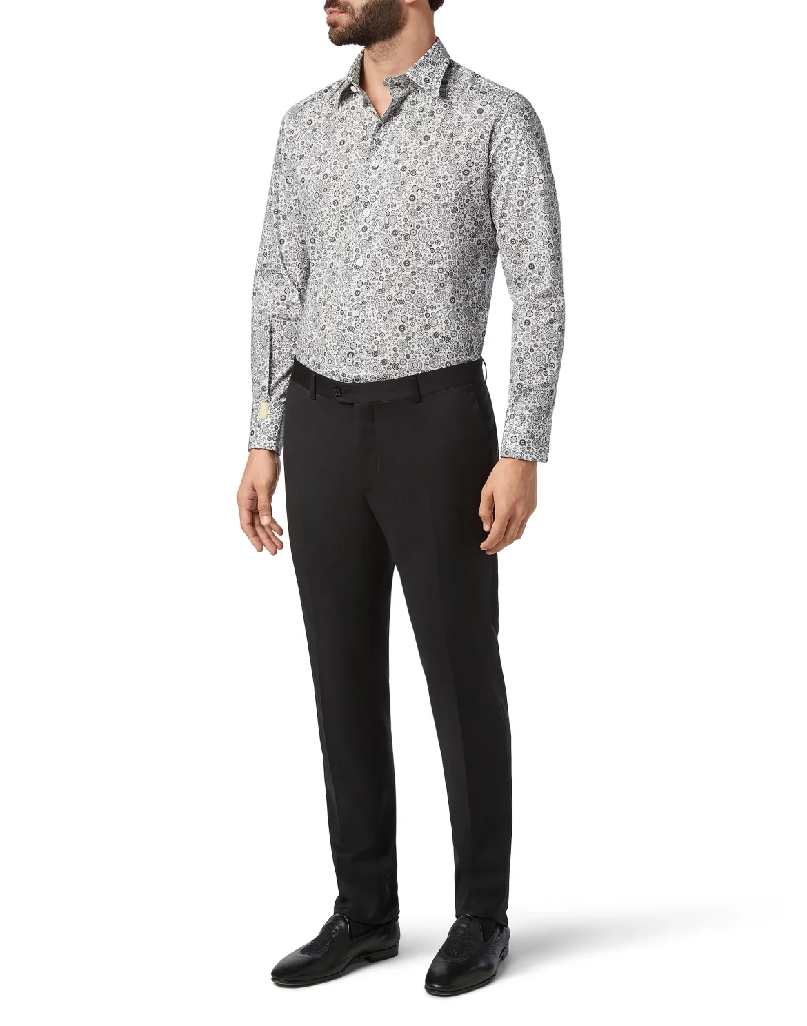 Shirt Silver Cut LS/Milano/Multi/ Original, цвет: Черный