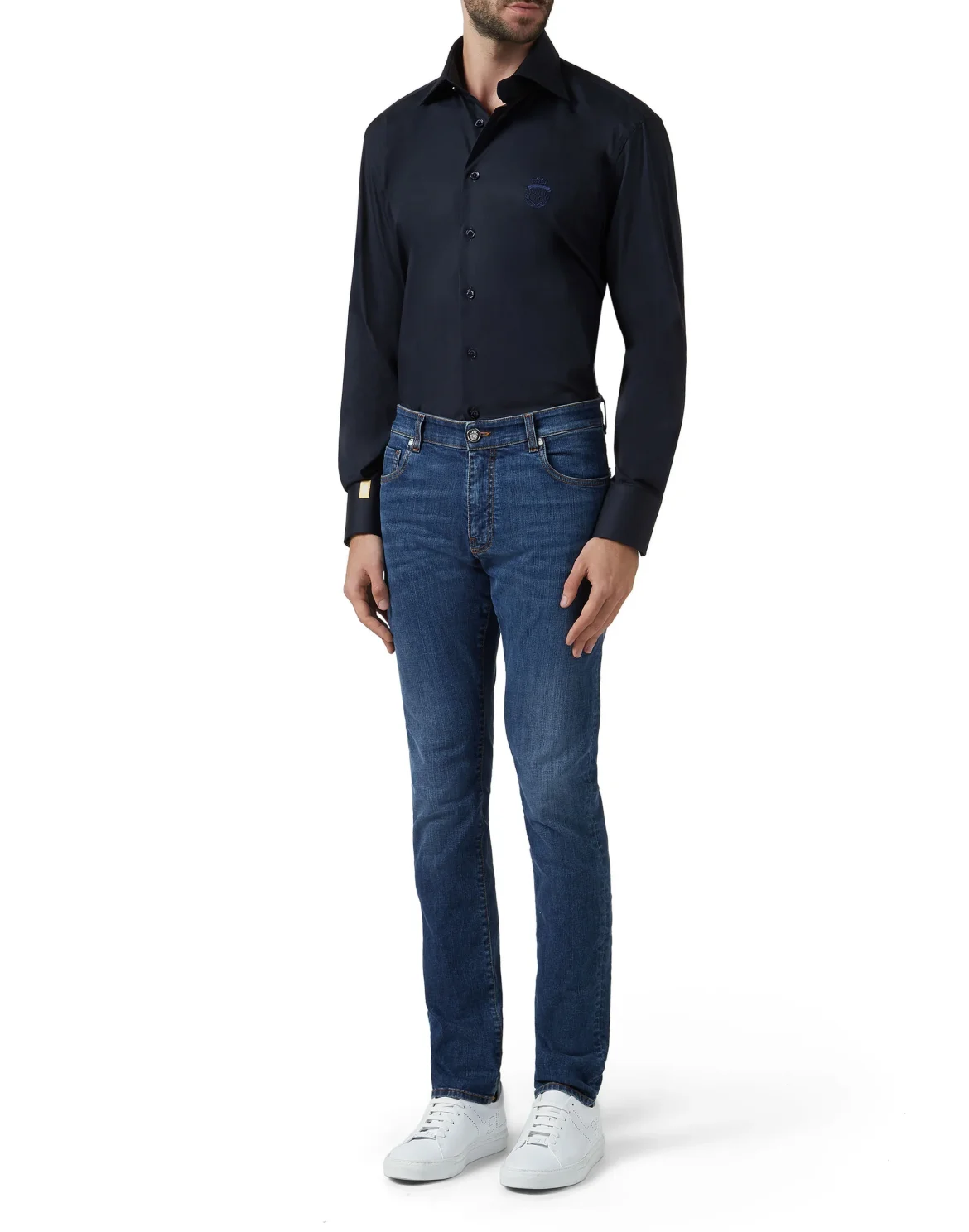 Shirt Gold Cut LS/Flavio Original, цвет: Синий