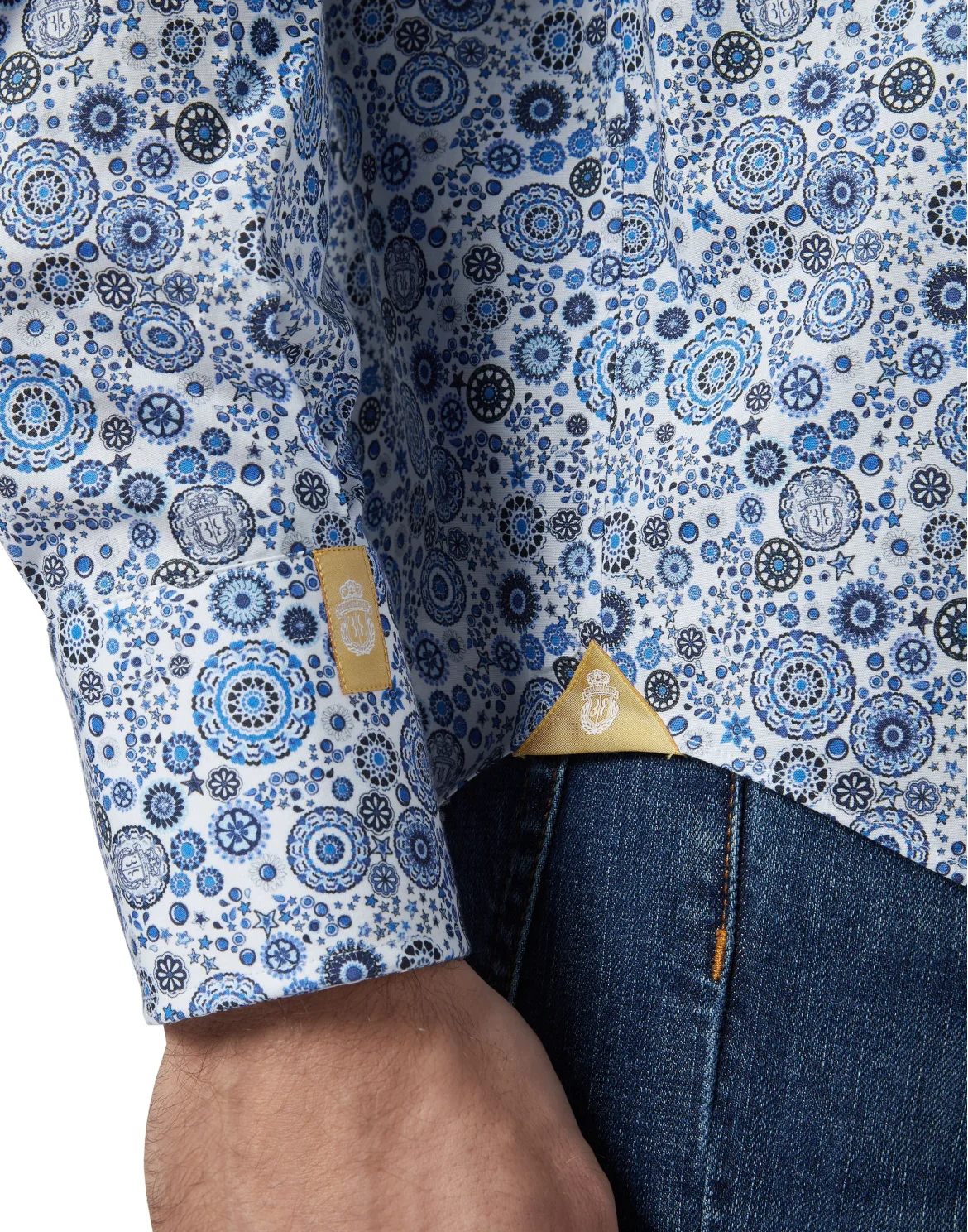 Shirt Gold Cut LS/Flavio Original, цвет: Синий