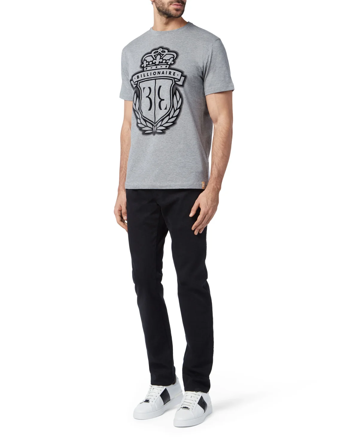 T-shirt Round Neck SS Crest, цвет: Серый
