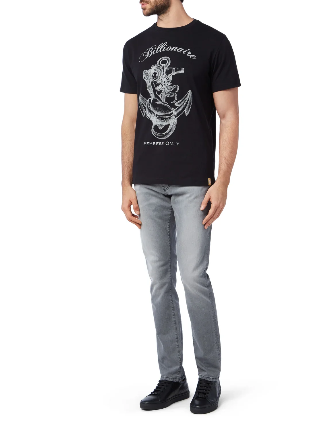 T-shirt Round Neck SS Members only, цвет: Черный