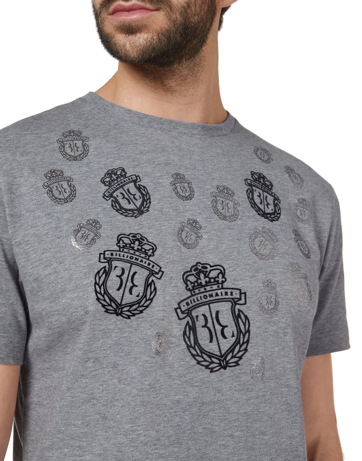 T-shirt Round Neck SS Crest, цвет: Серый