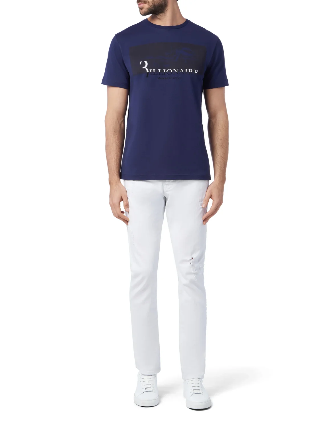 T-shirt Round Neck SS Members only, цвет: Синий