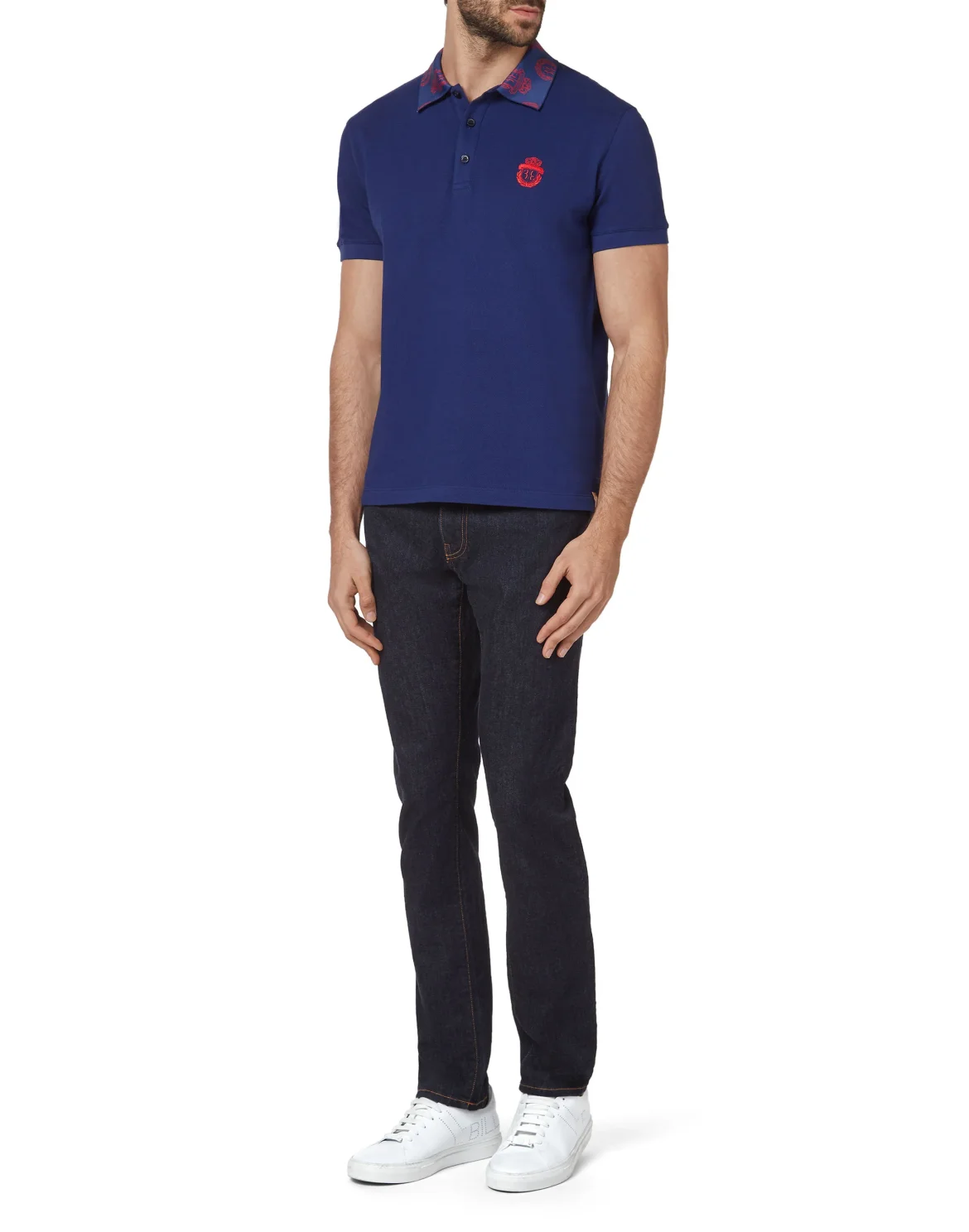 Polo shirt SS Crest, цвет: Синий