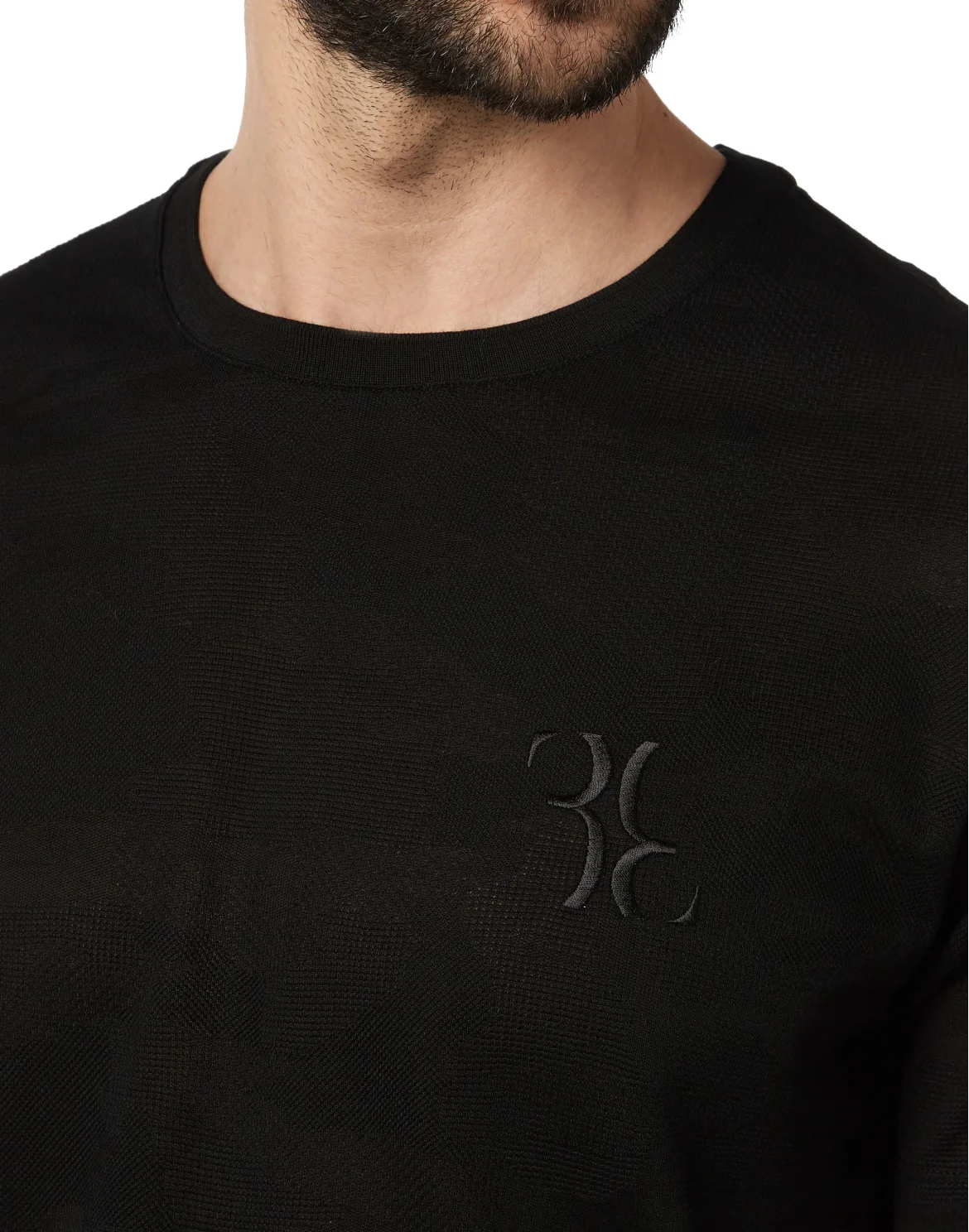 T-shirt Round Neck SS Statement, цвет: Черный