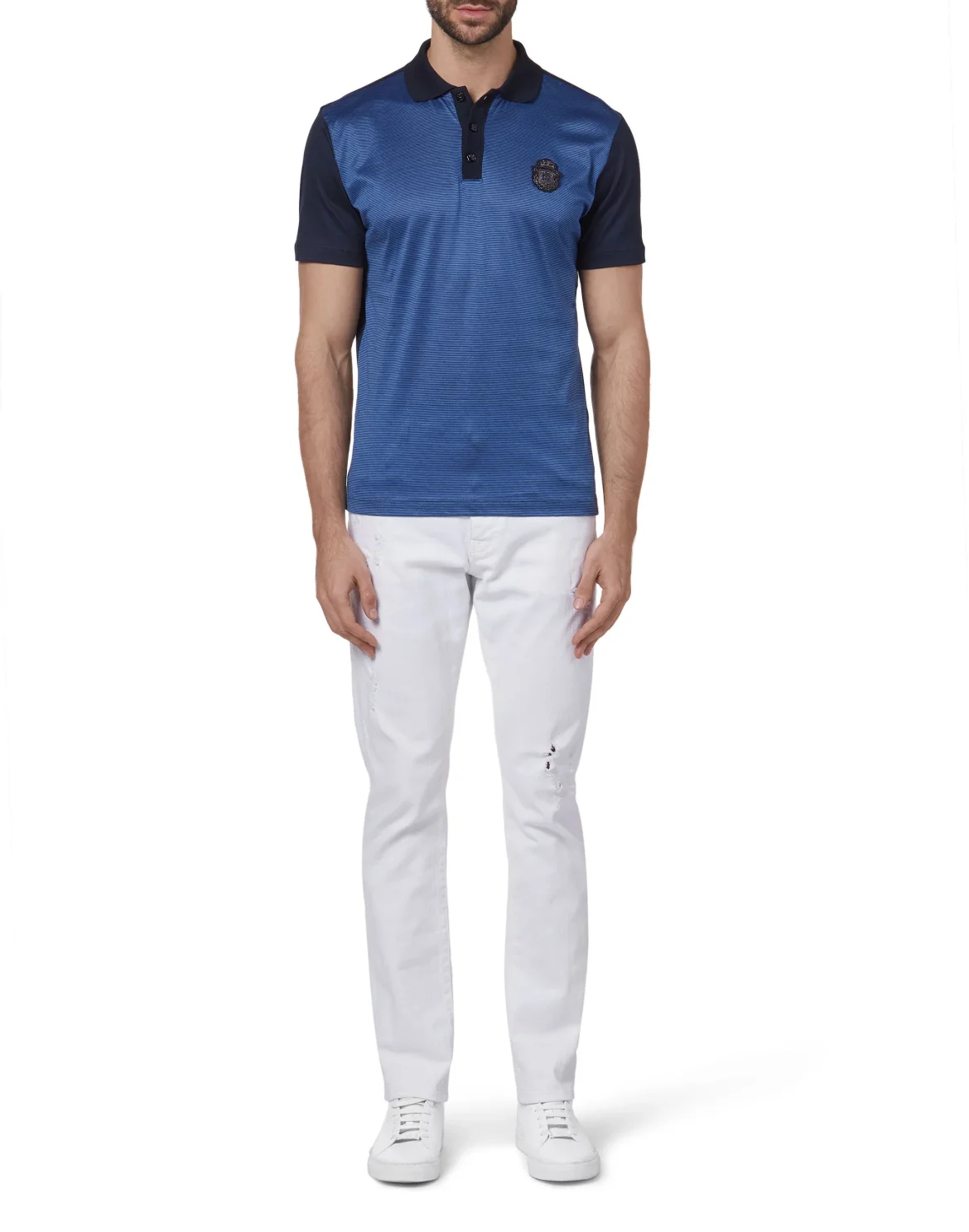 Polo shirt SS Crest, цвет: Синий