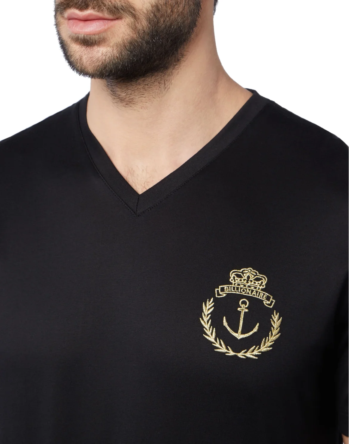 T-shirt V-Neck SS Members only, цвет: Черный