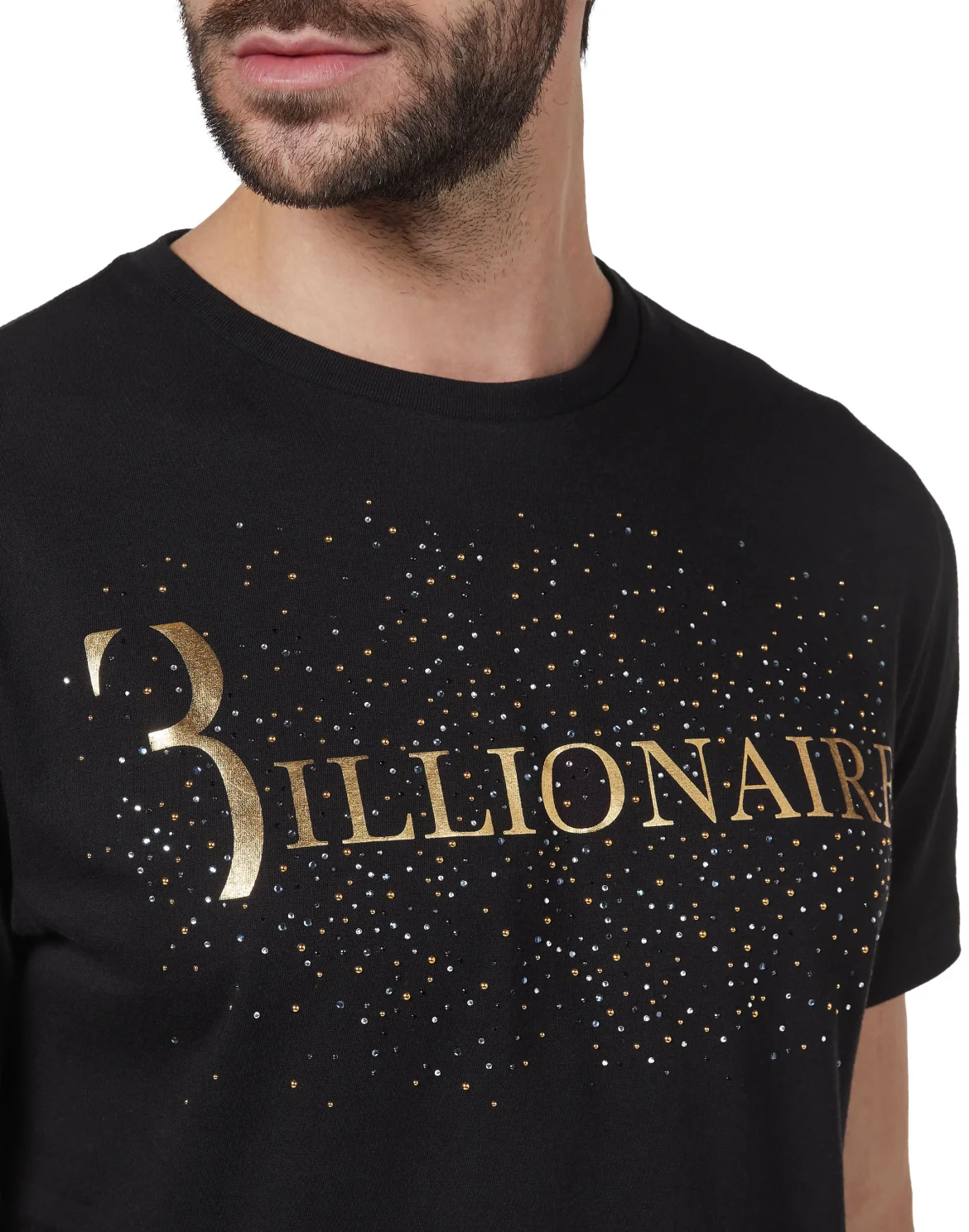 T-shirt Round Neck SS Statement, цвет: Черный
