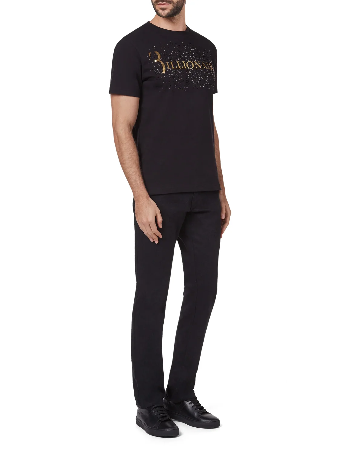 T-shirt Round Neck SS Statement, цвет: Черный