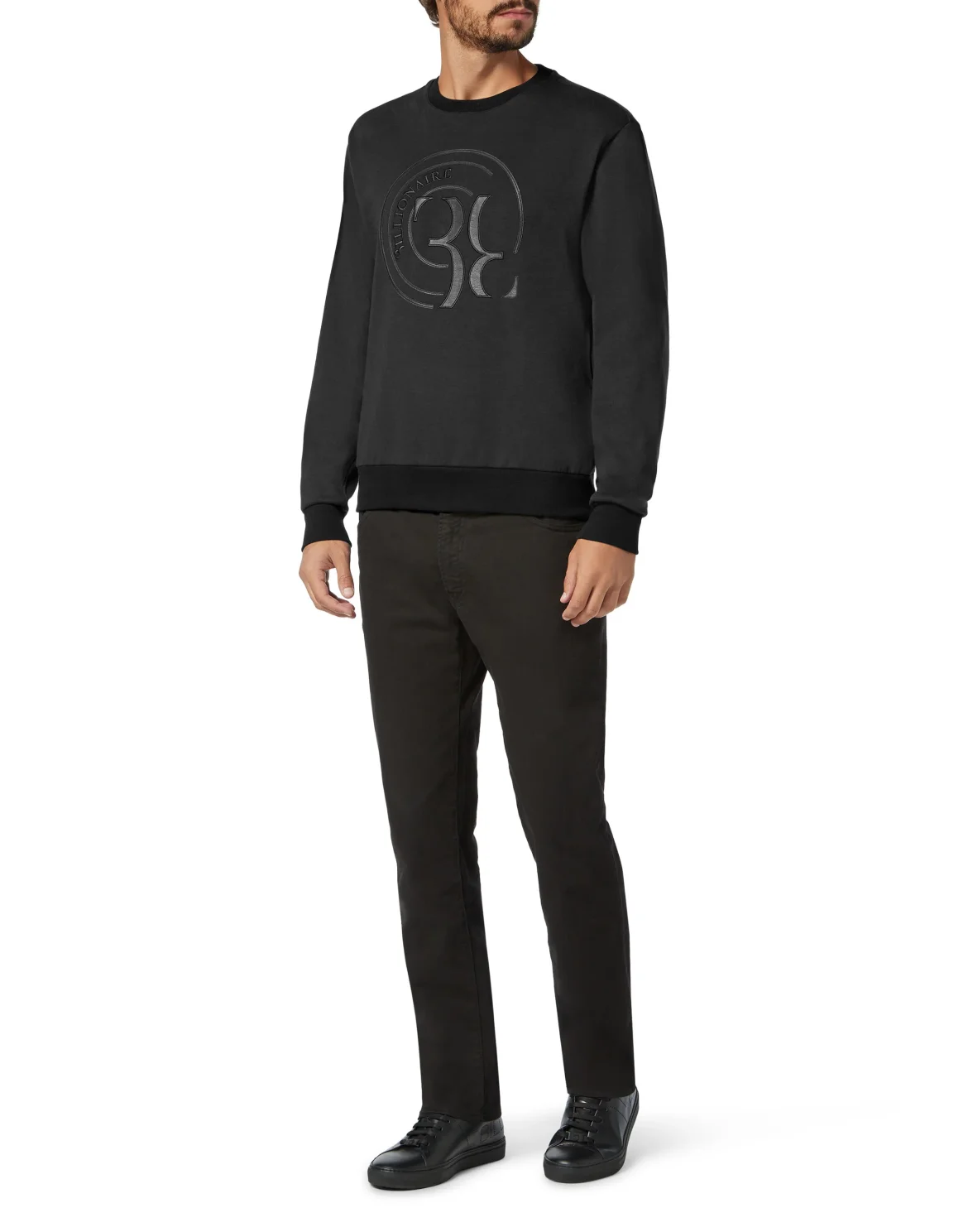 Sweatshirt LS Double B, цвет: Черный