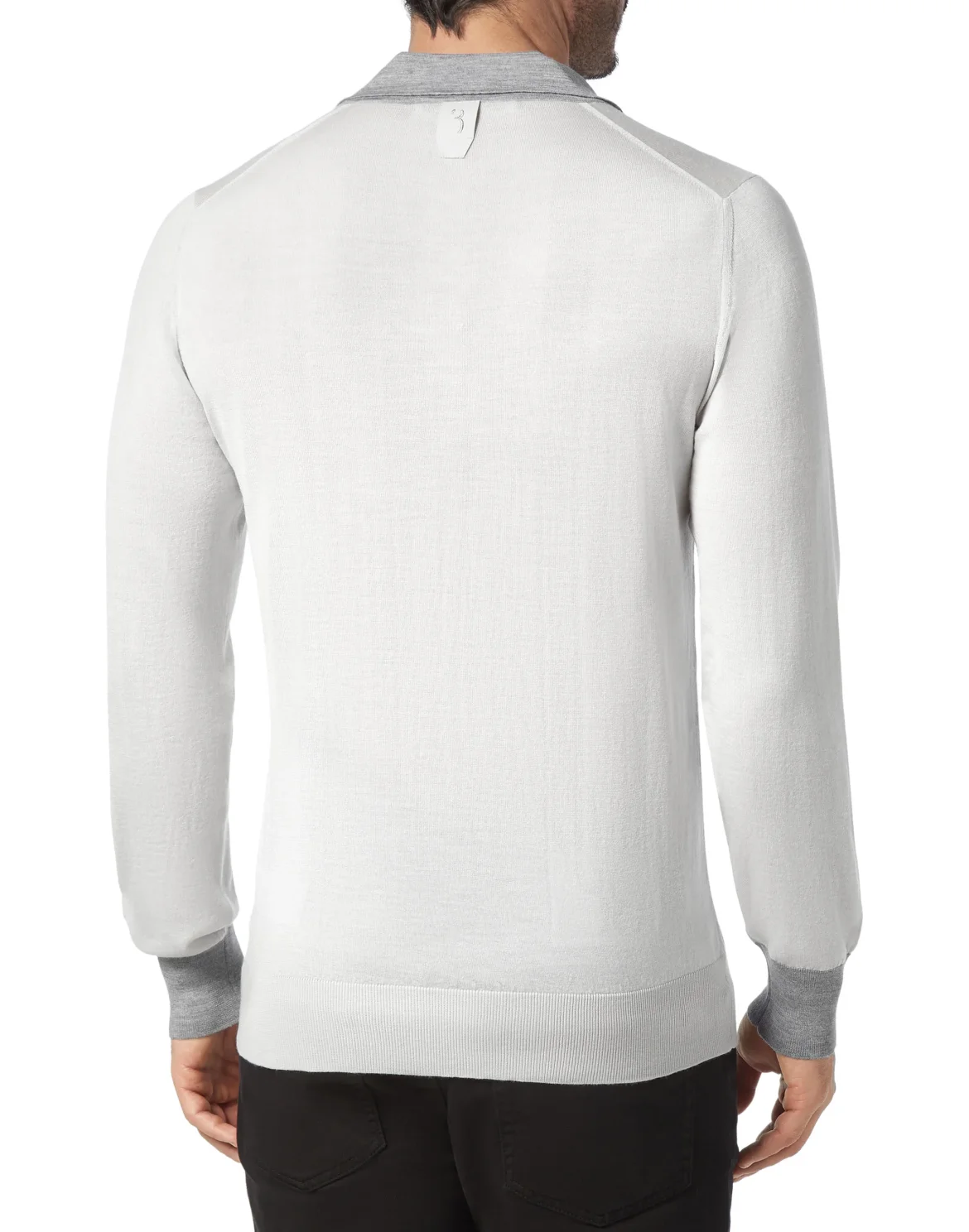 Pullover Polo-Neck LS Crest, цвет: Белый