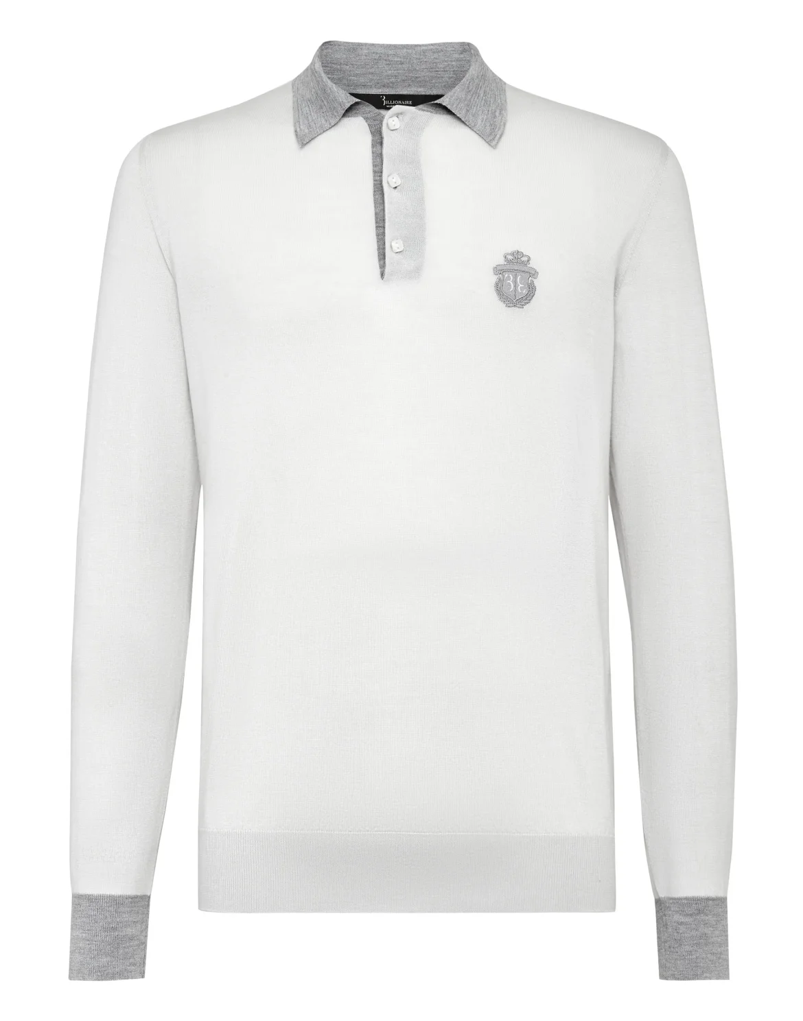 Pullover Polo-Neck LS Crest, цвет: Белый