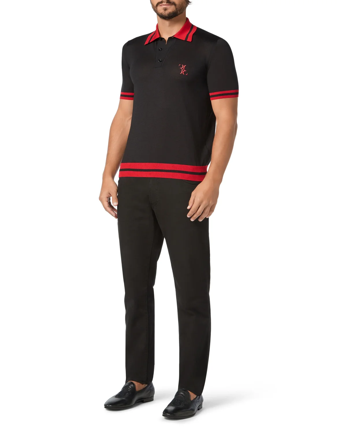Pullover Polo-Neck SS Double B, цвет: Черный