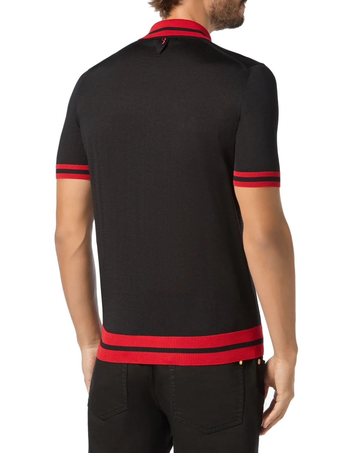 Pullover Polo-Neck SS Double B, цвет: Черный
