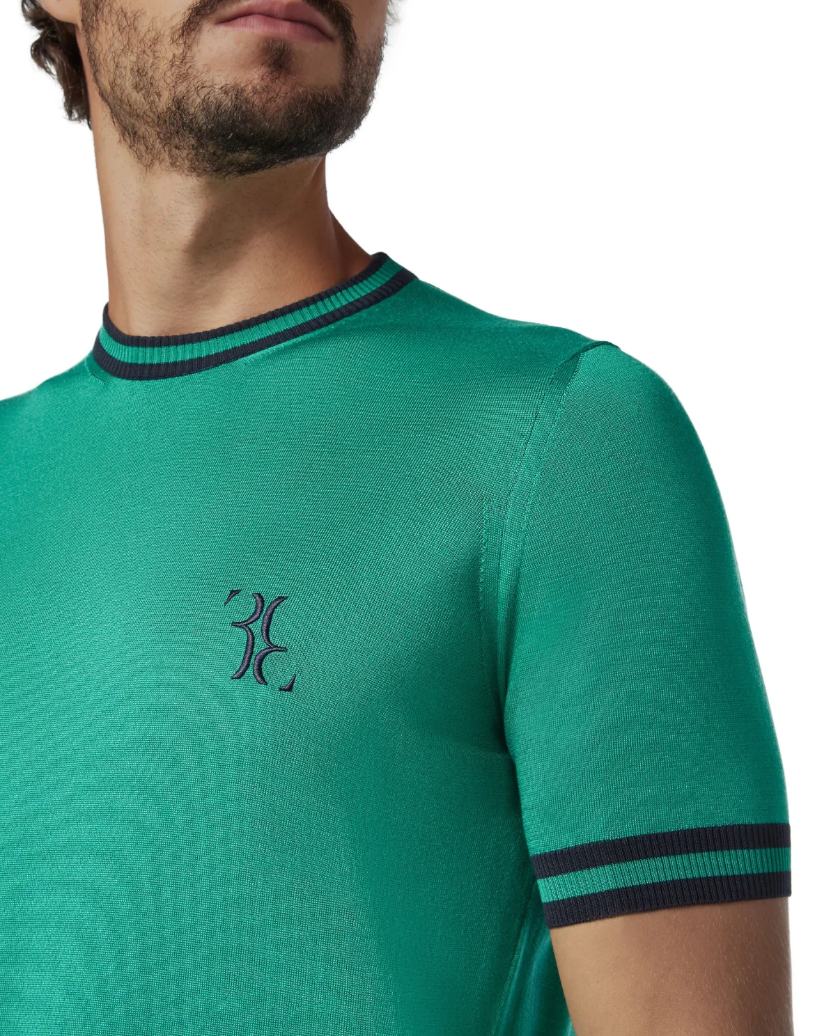 Pullover Round Neck SS Double B, цвет: Зеленый