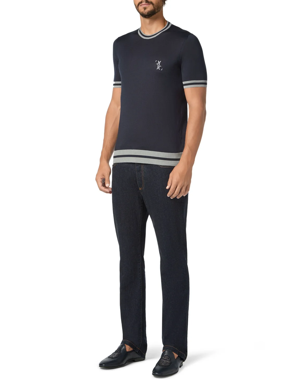 Pullover Round Neck SS Double B, цвет: Синий
