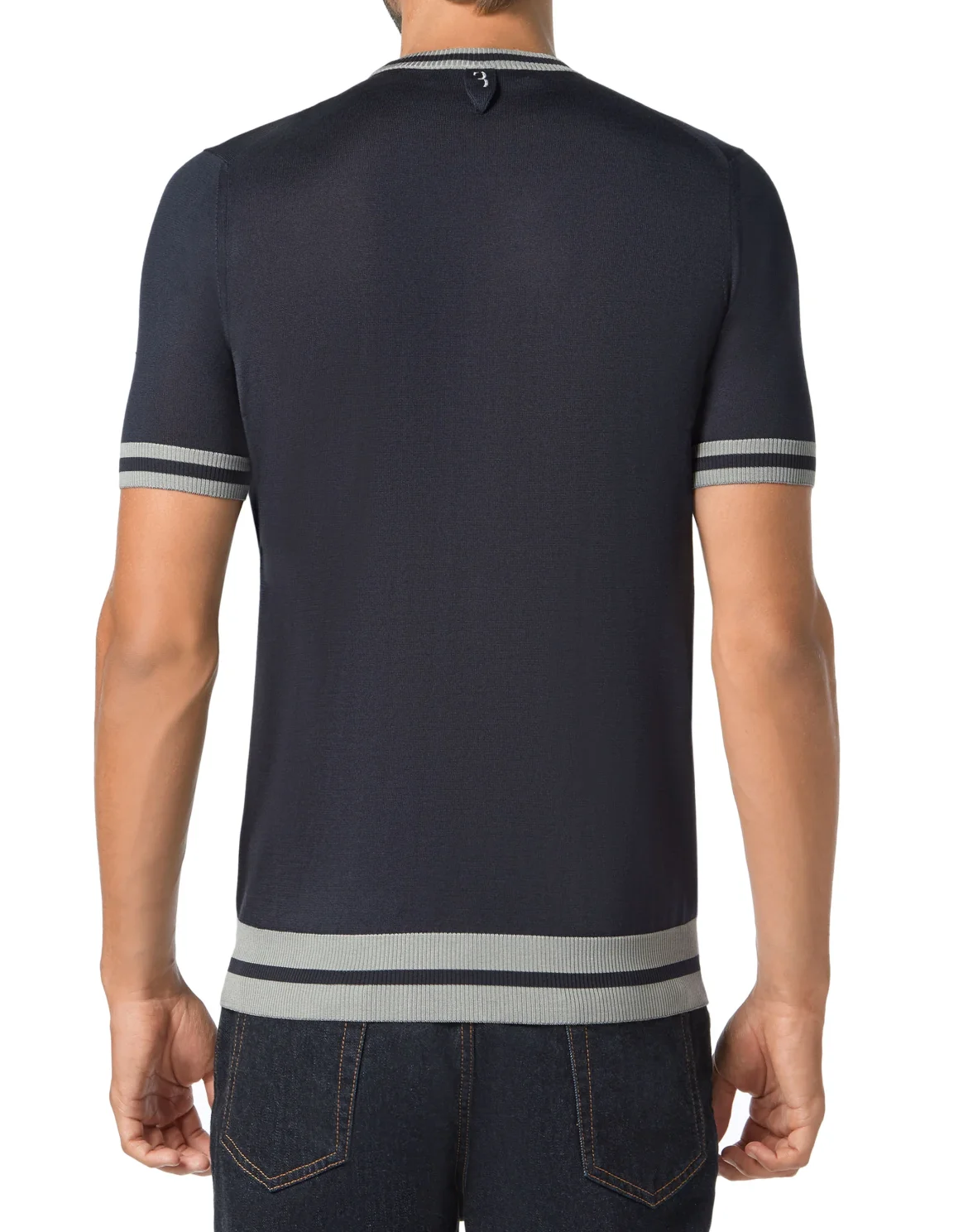 Pullover Round Neck SS Double B, цвет: Синий