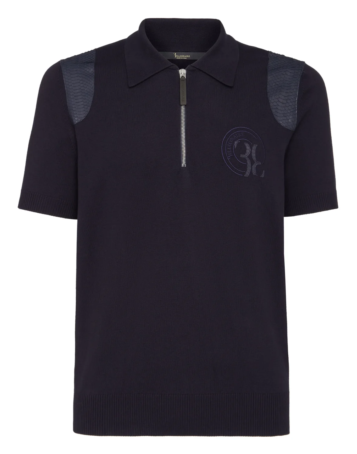 Pullover zip mock SS Luxury, цвет: Синий