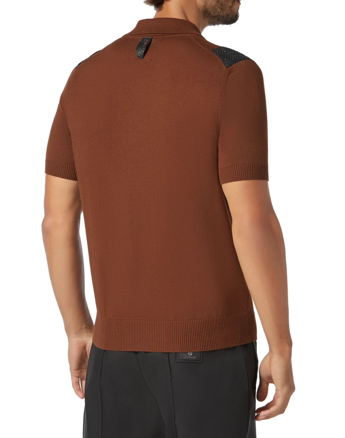 Pullover zip mock SS Luxury, цвет: Коричневый