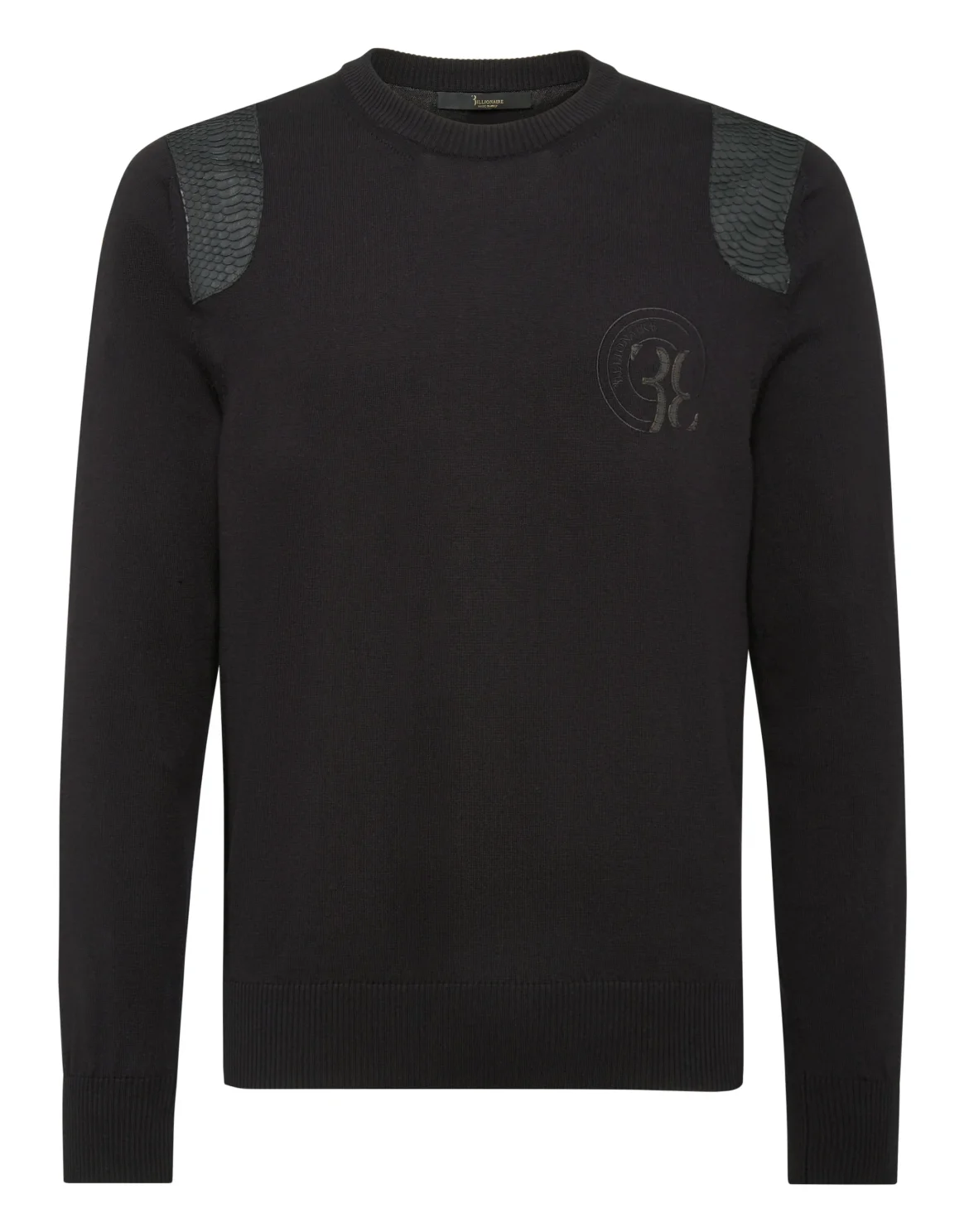 Pullover Round Neck LS Luxury, цвет: Черный