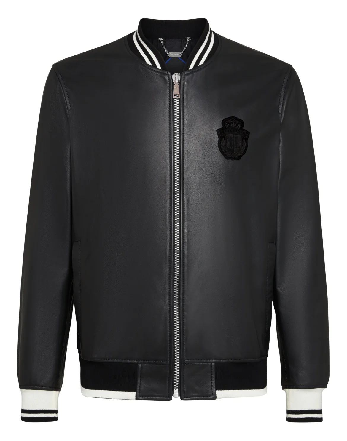Leather Bomber Crest, цвет: Черный