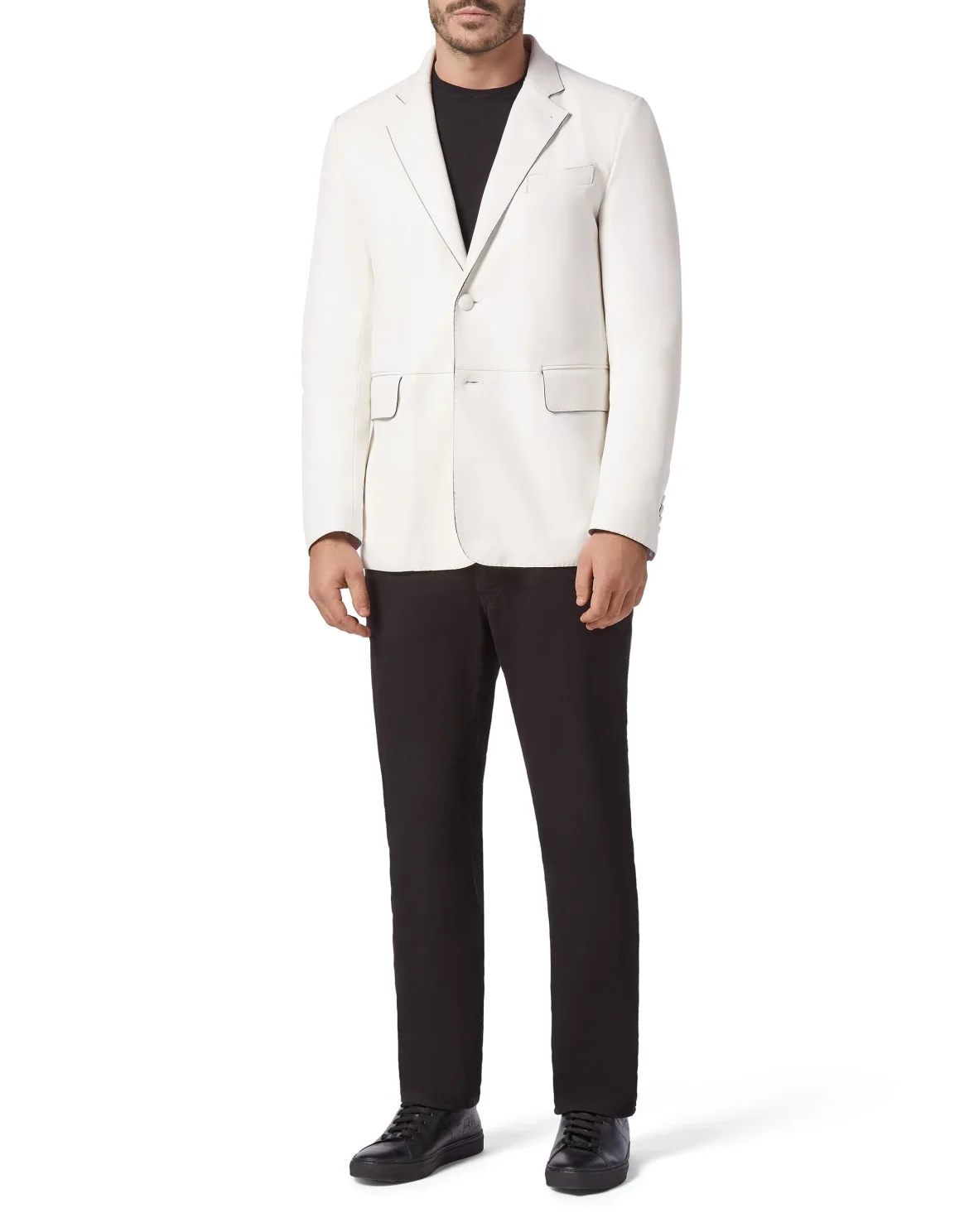Leather Blazer Elegant, цвет: Белый