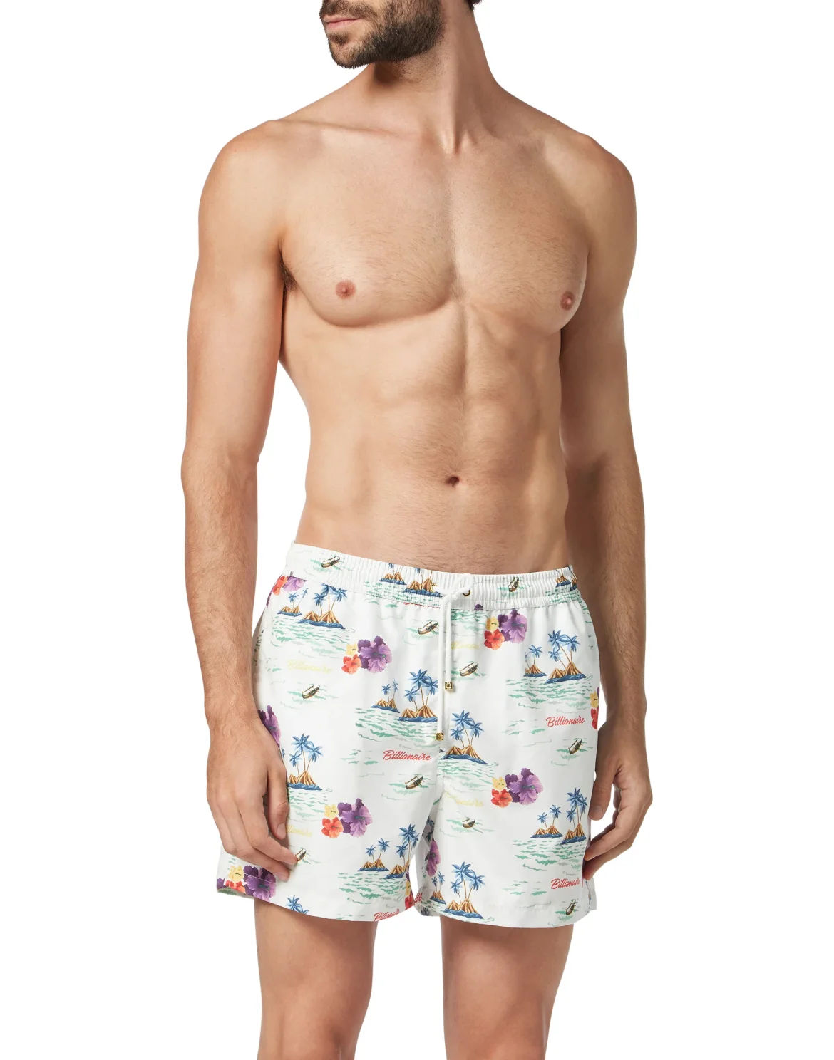 Beachwear Short Trousers Palms, цвет: Белый