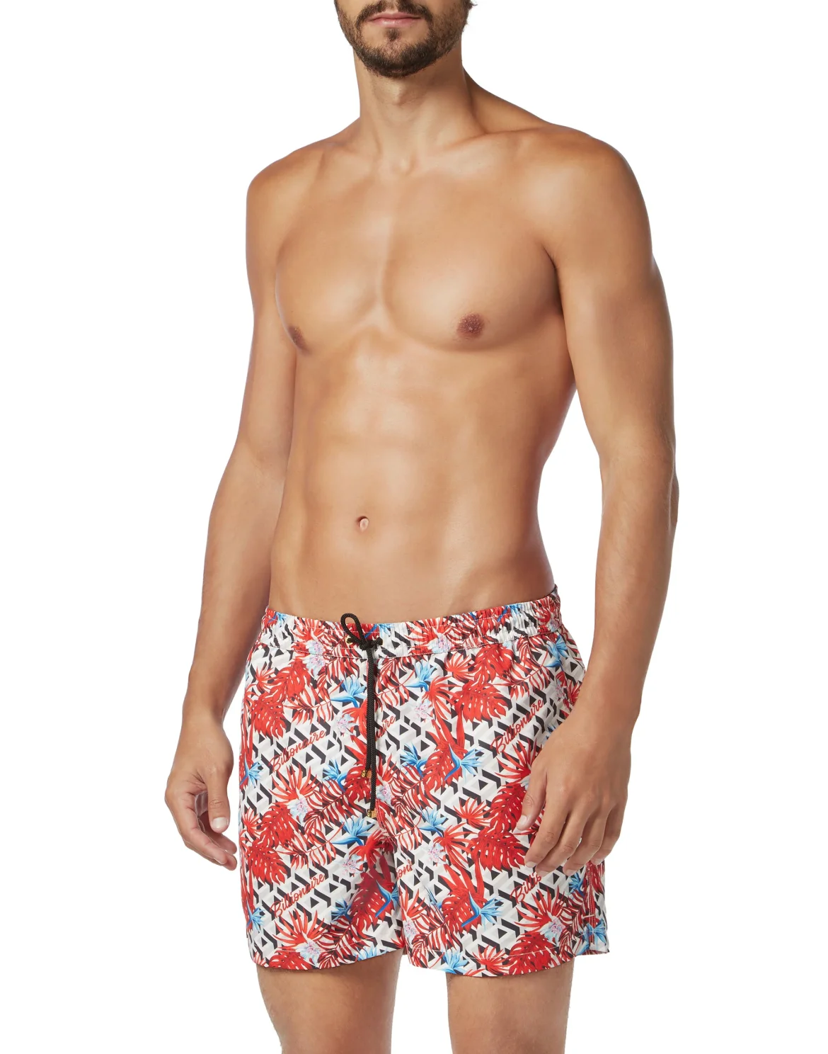 Beachwear Short Trousers Palms, цвет: Белый