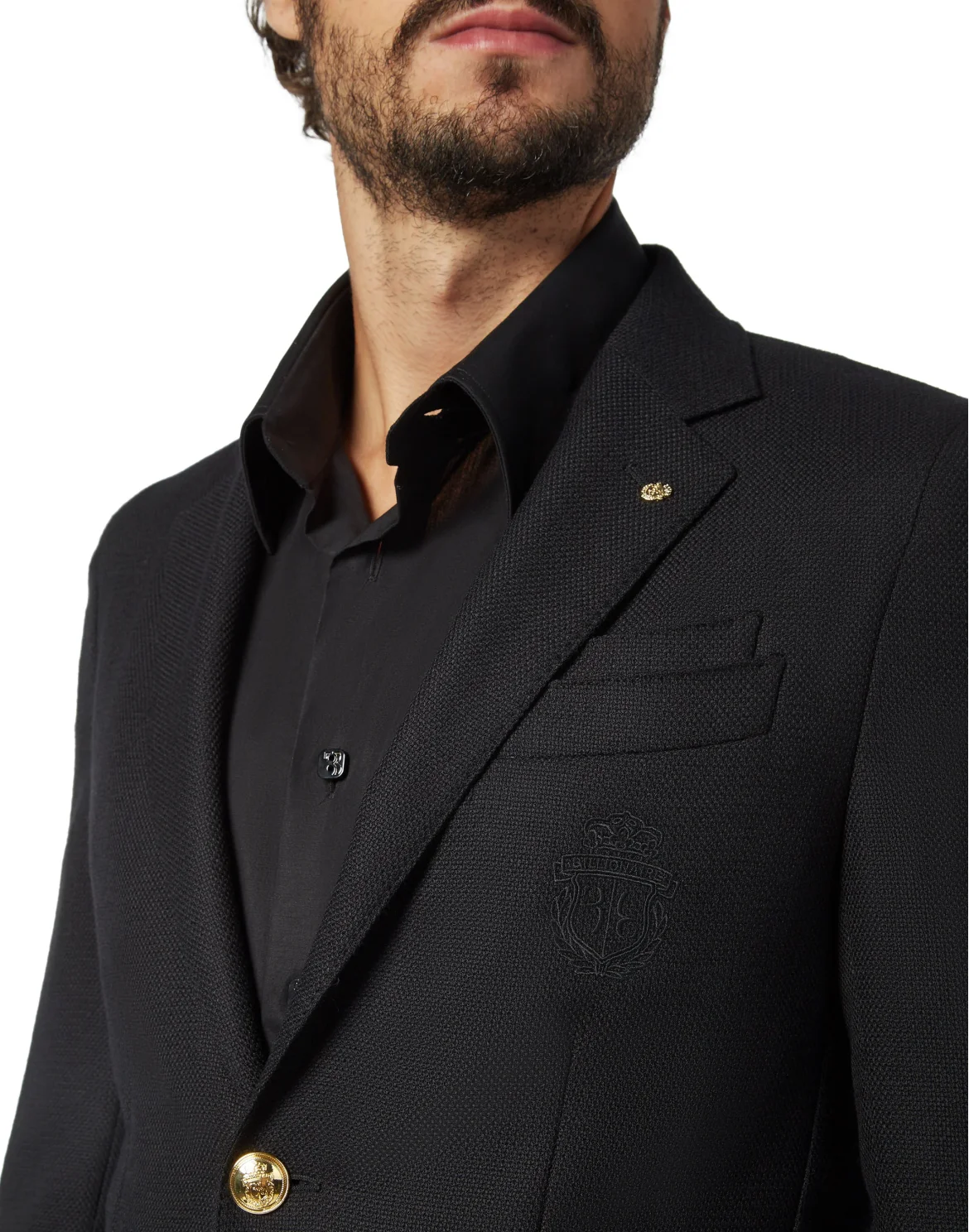 Blazer Super Slim Fit Crest, цвет: Черный