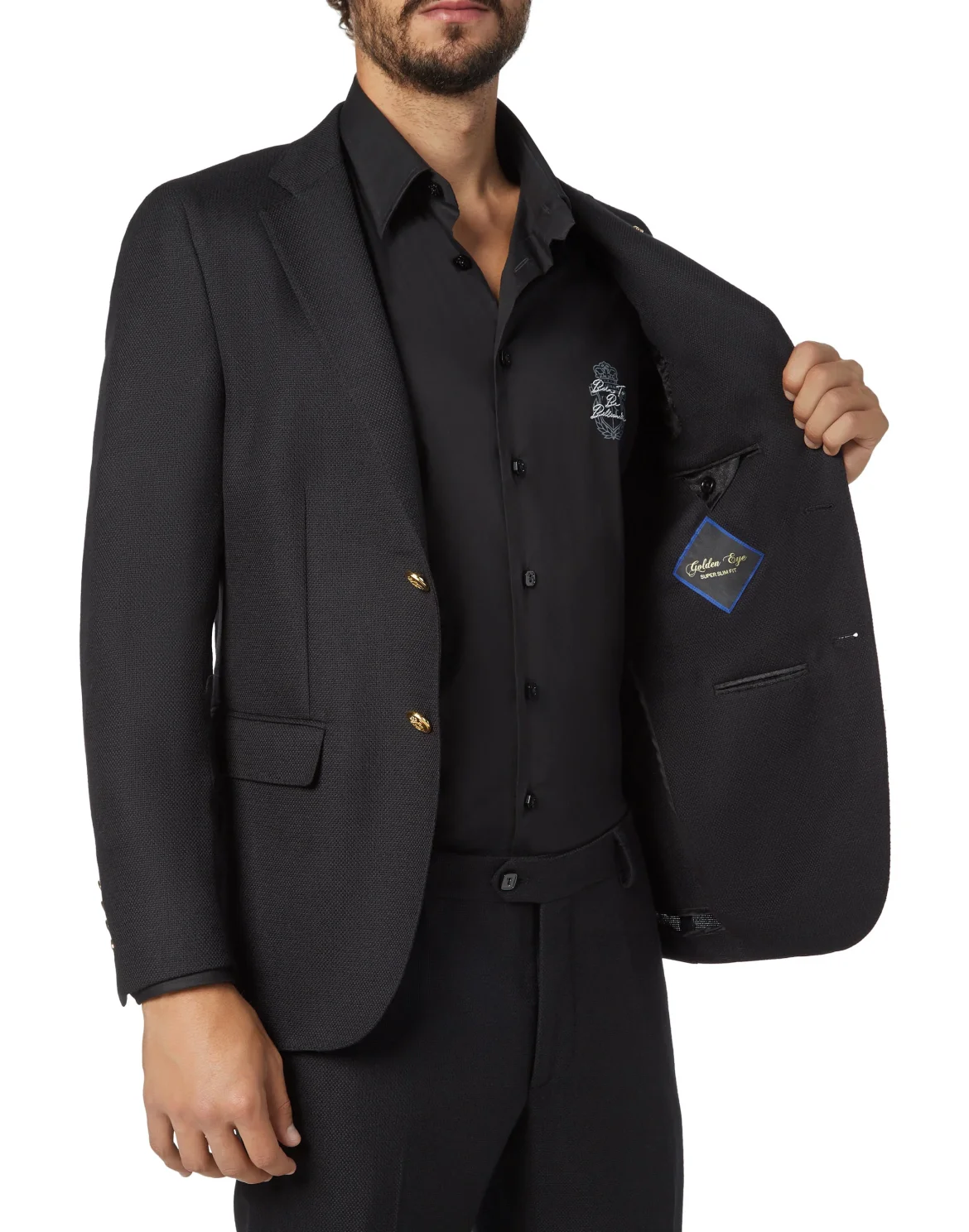 Blazer Super Slim Fit Crest, цвет: Черный