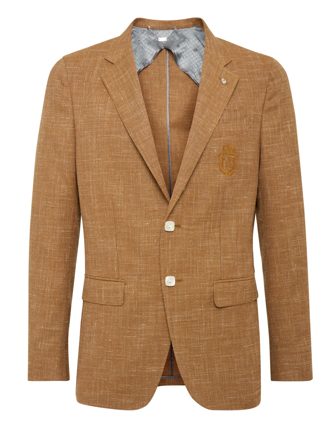 Blazer Super Slim Fit Crest, цвет: Бежевый