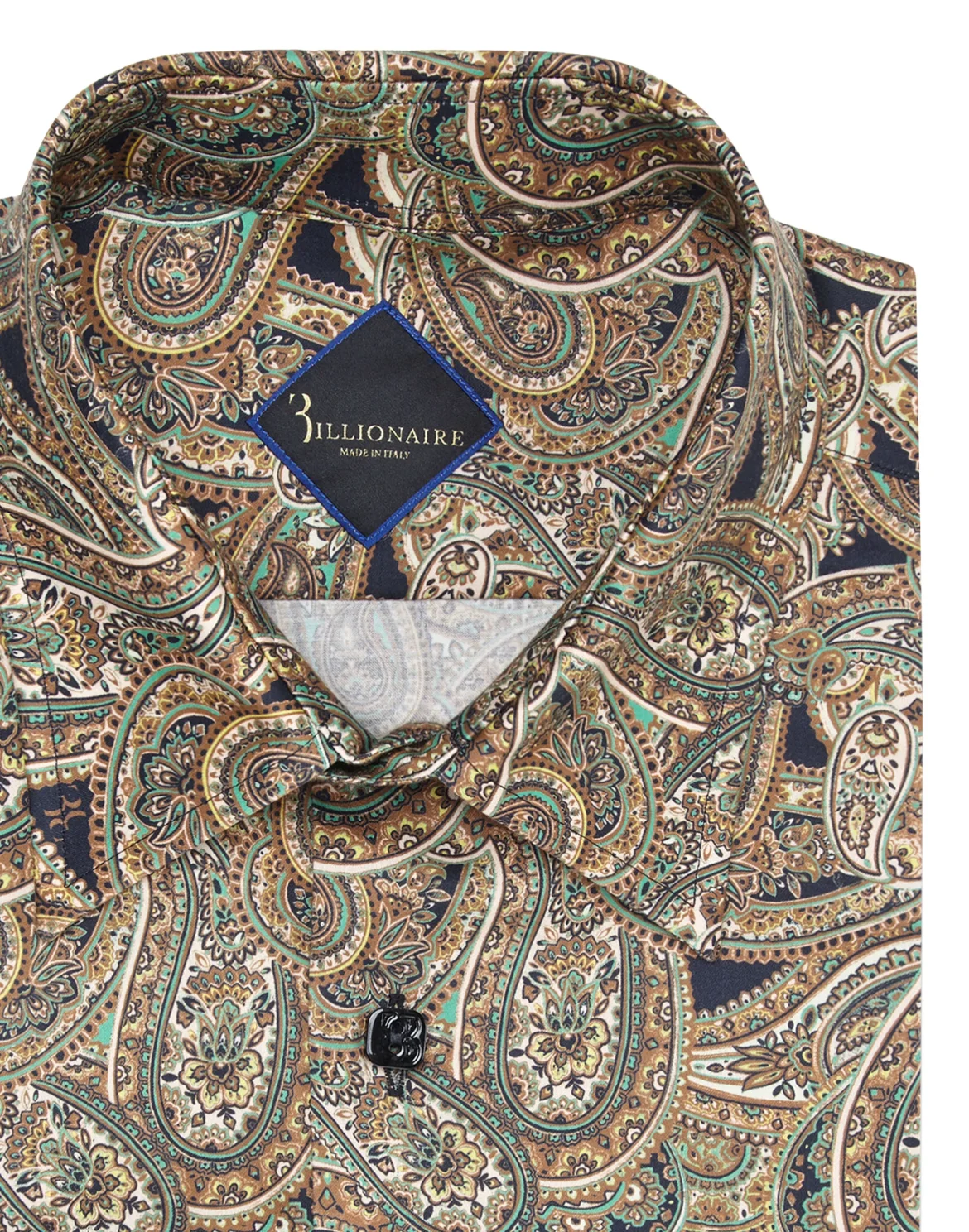 Shirt Silver Cut LS/Milano Paisley, цвет: Черный