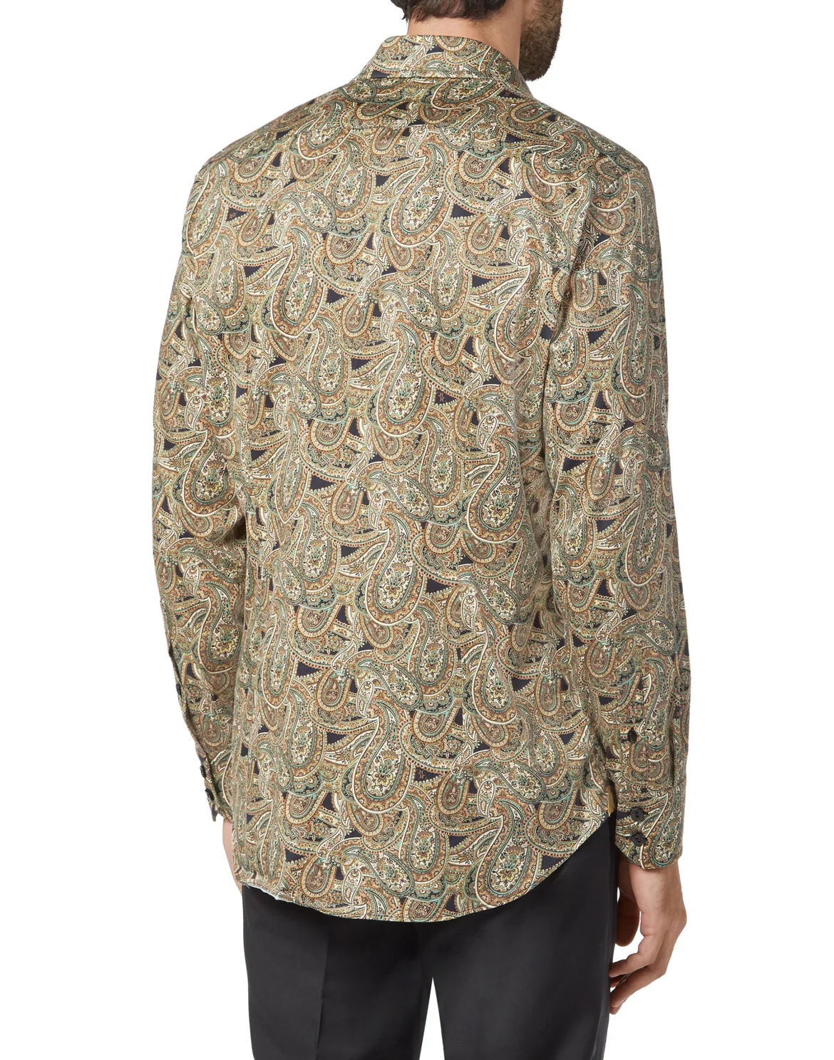 Shirt Silver Cut LS/Milano Paisley, цвет: Черный