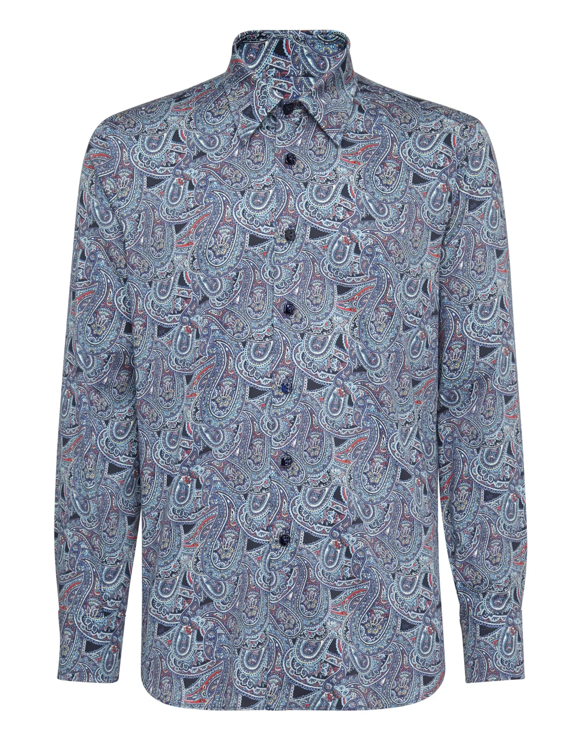Shirt Silver Cut LS/Milano Paisley, цвет: Черный