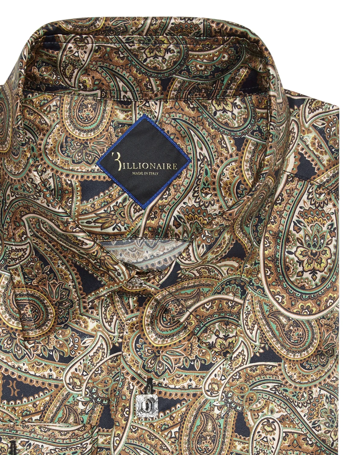 Shirt Gold Cut LS/Milano Paisley, цвет: Черный