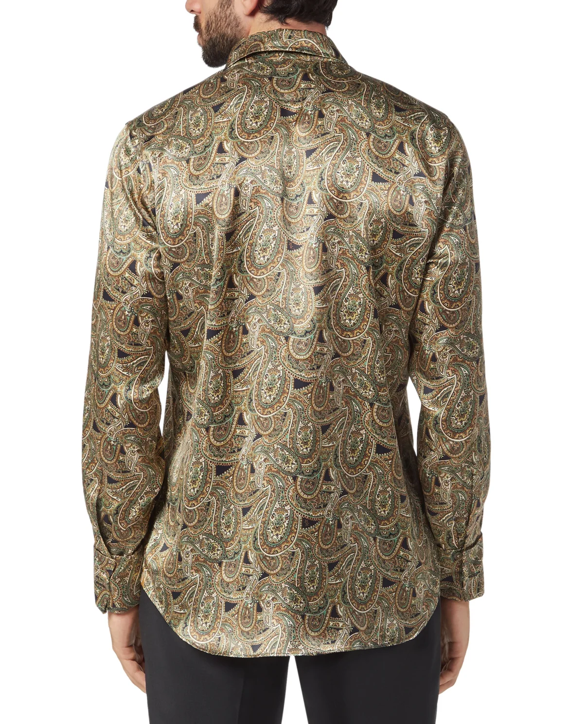 Shirt Gold Cut LS/Milano Paisley, цвет: Черный