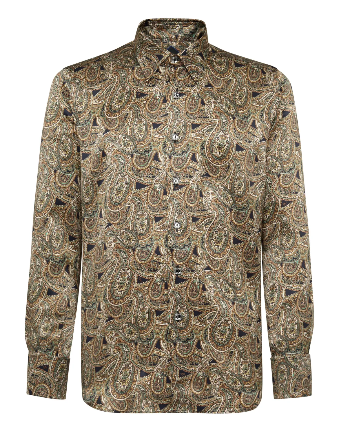 Shirt Gold Cut LS/Milano Paisley, цвет: Черный