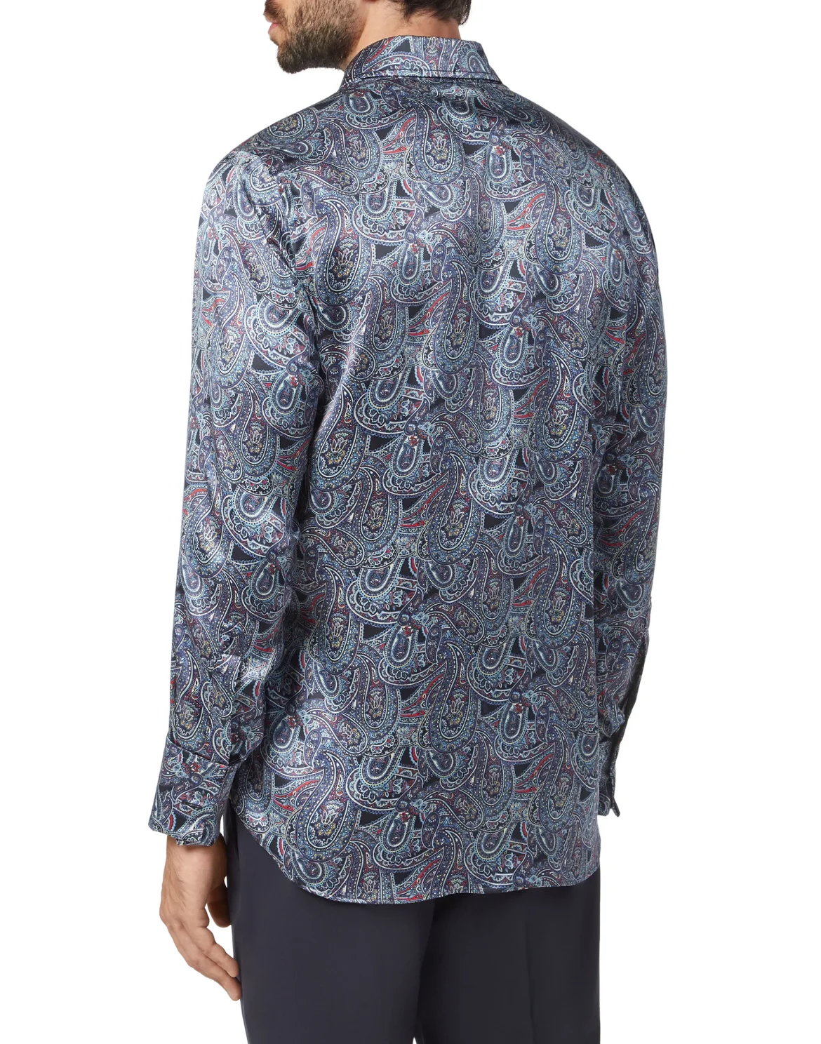 Shirt Gold Cut LS/Milano Paisley, цвет: Черный