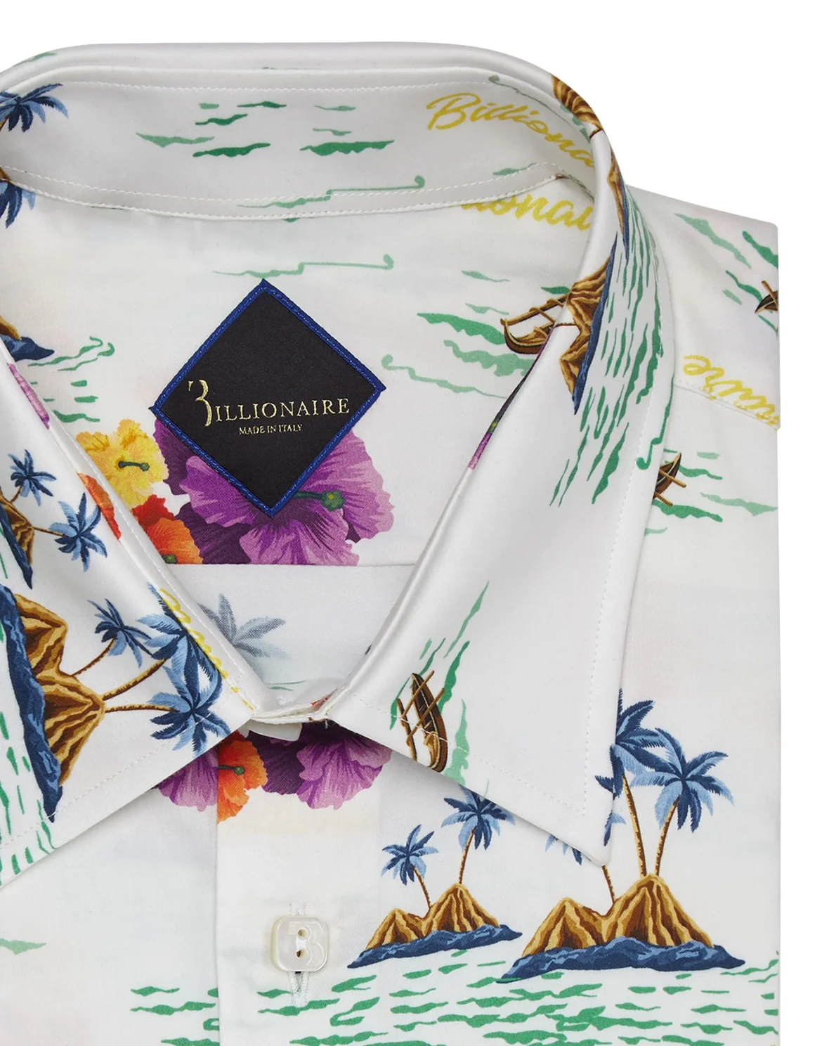 Shirt Silver Cut LS/Milano Palms, цвет: Белый