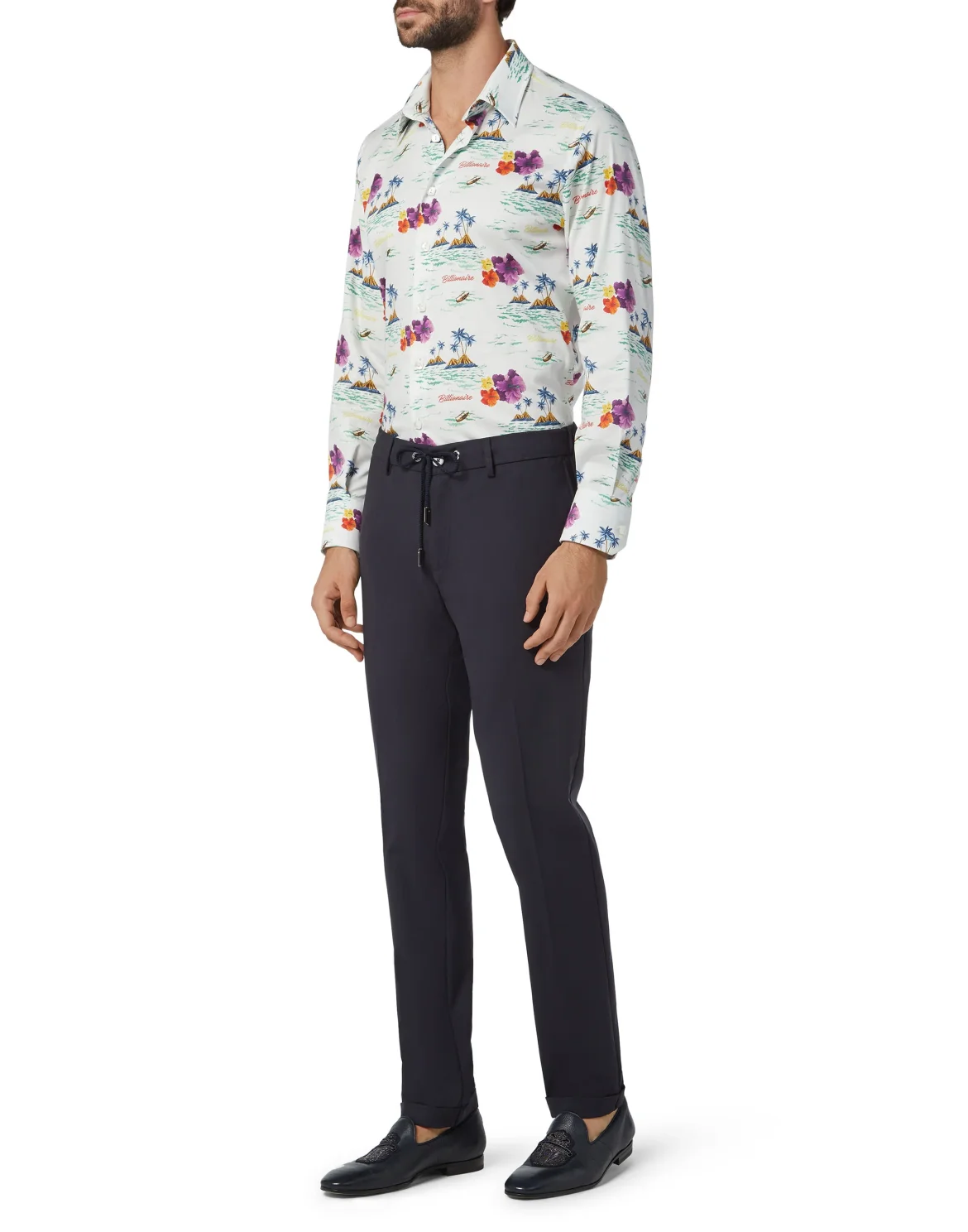 Shirt Silver Cut LS/Milano Palms, цвет: Белый