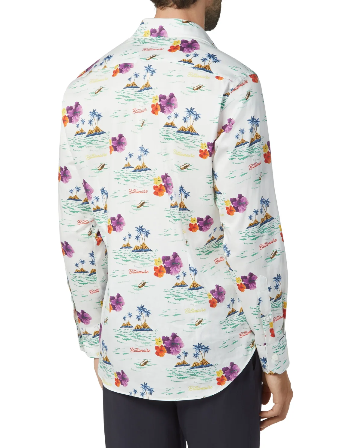 Shirt Silver Cut LS/Milano Palms, цвет: Белый