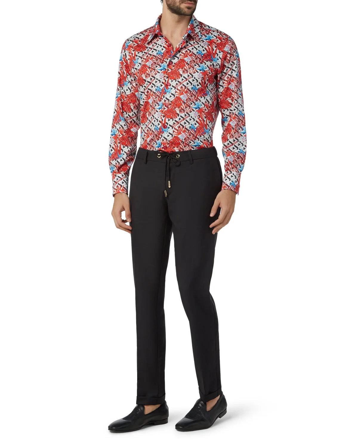 Shirt Silver Cut LS/Milano Palms, цвет: Белый