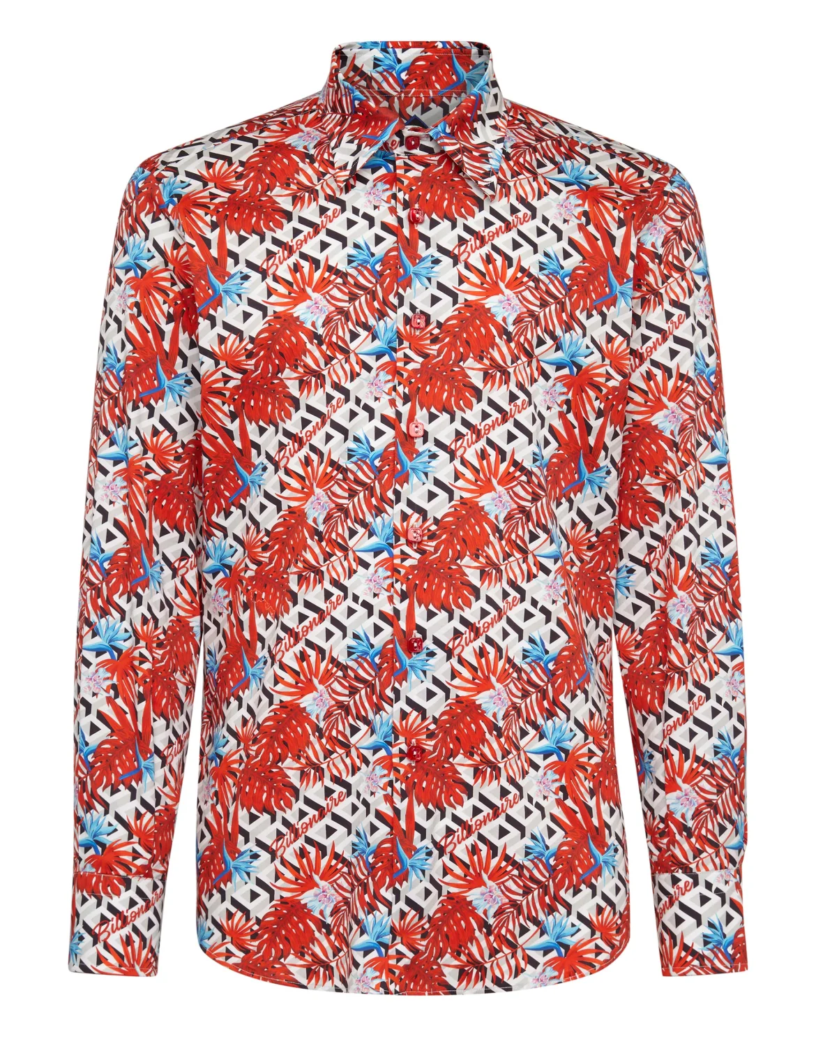 Shirt Silver Cut LS/Milano Palms, цвет: Белый