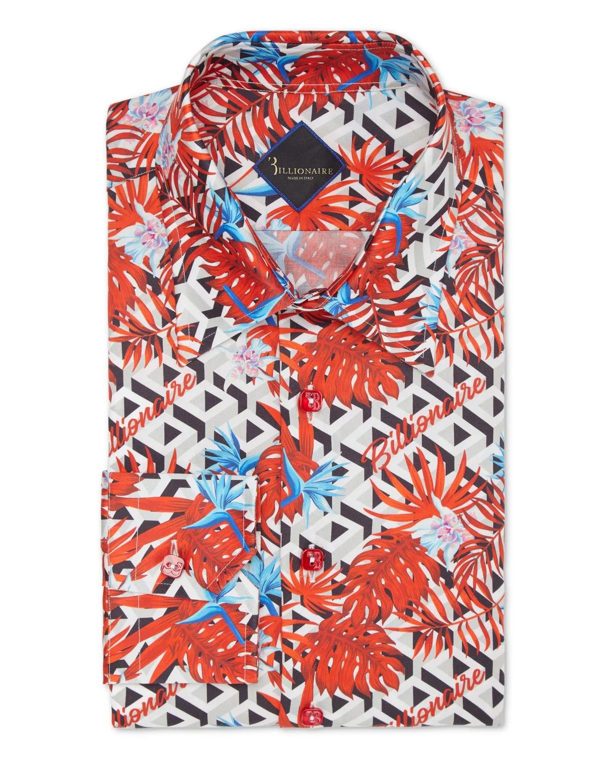 Shirt Silver Cut LS/Milano Palms, цвет: Белый