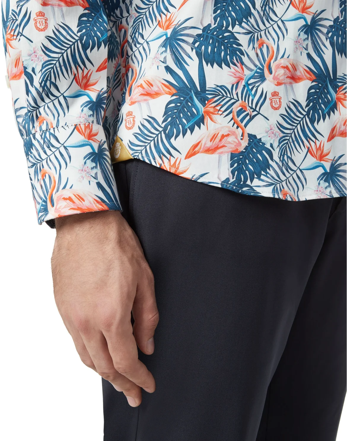 Shirt Silver Cut LS/Milano Palms, цвет: Белый