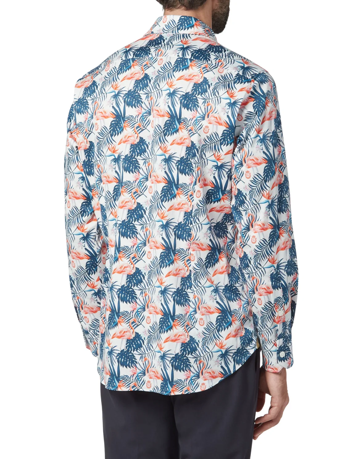 Shirt Gold Cut LS/Milano Palms, цвет: Белый
