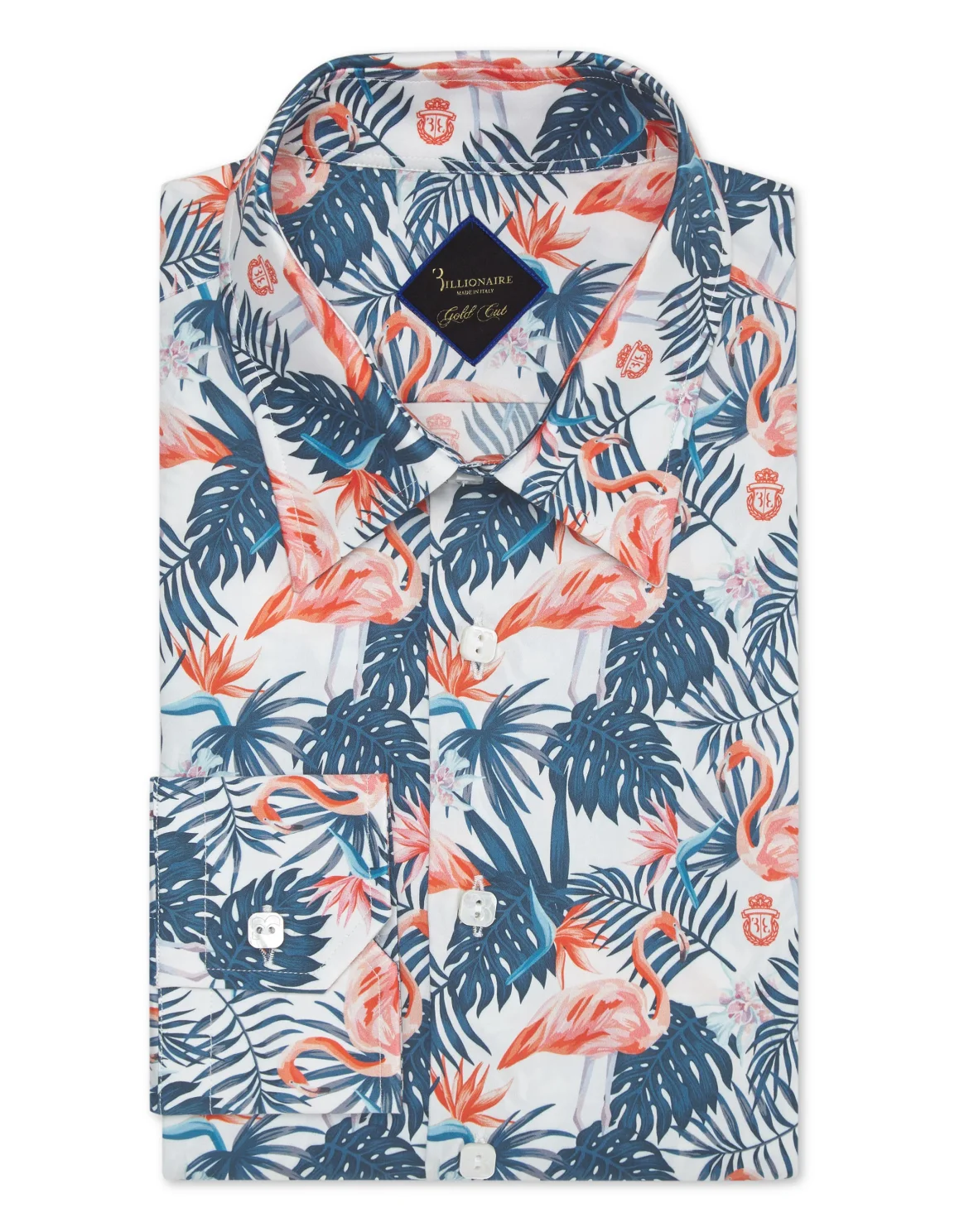 Shirt Gold Cut LS/Milano Palms, цвет: Белый
