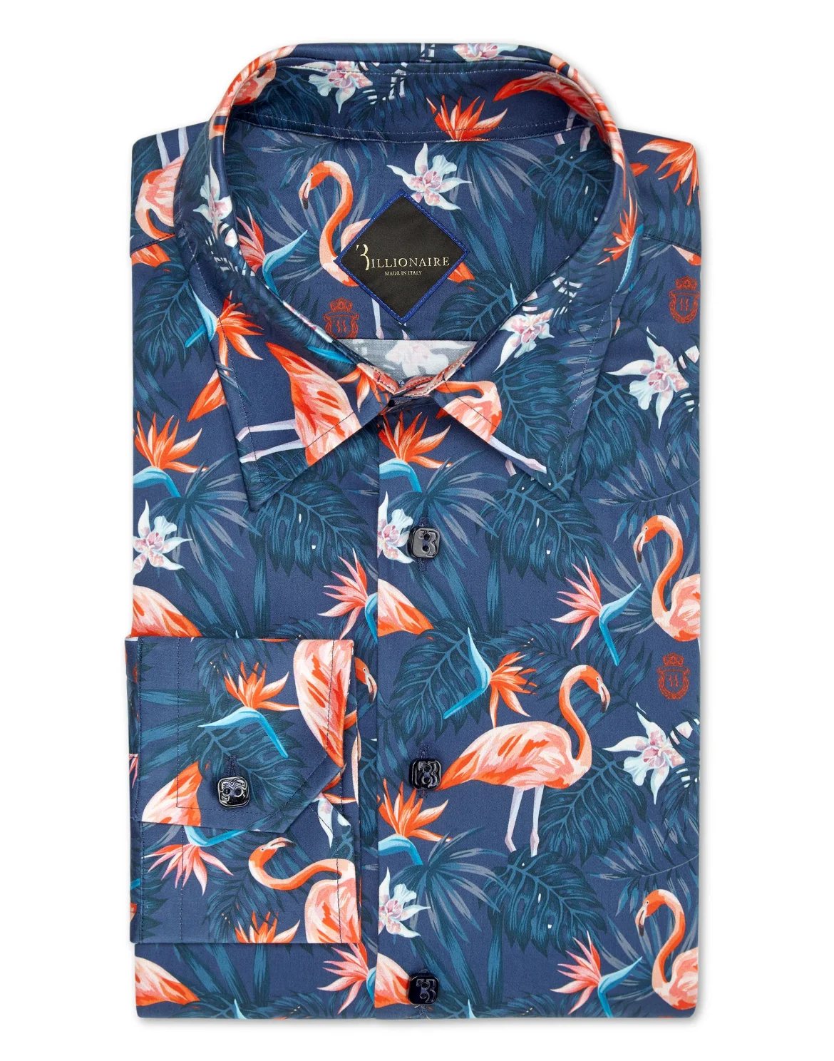 Shirt Gold Cut LS/Milano Palms, цвет: Синий