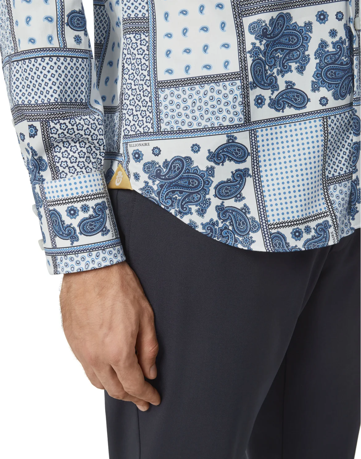 Shirt Silver Cut LS/Milano Paisley, цвет: Белый